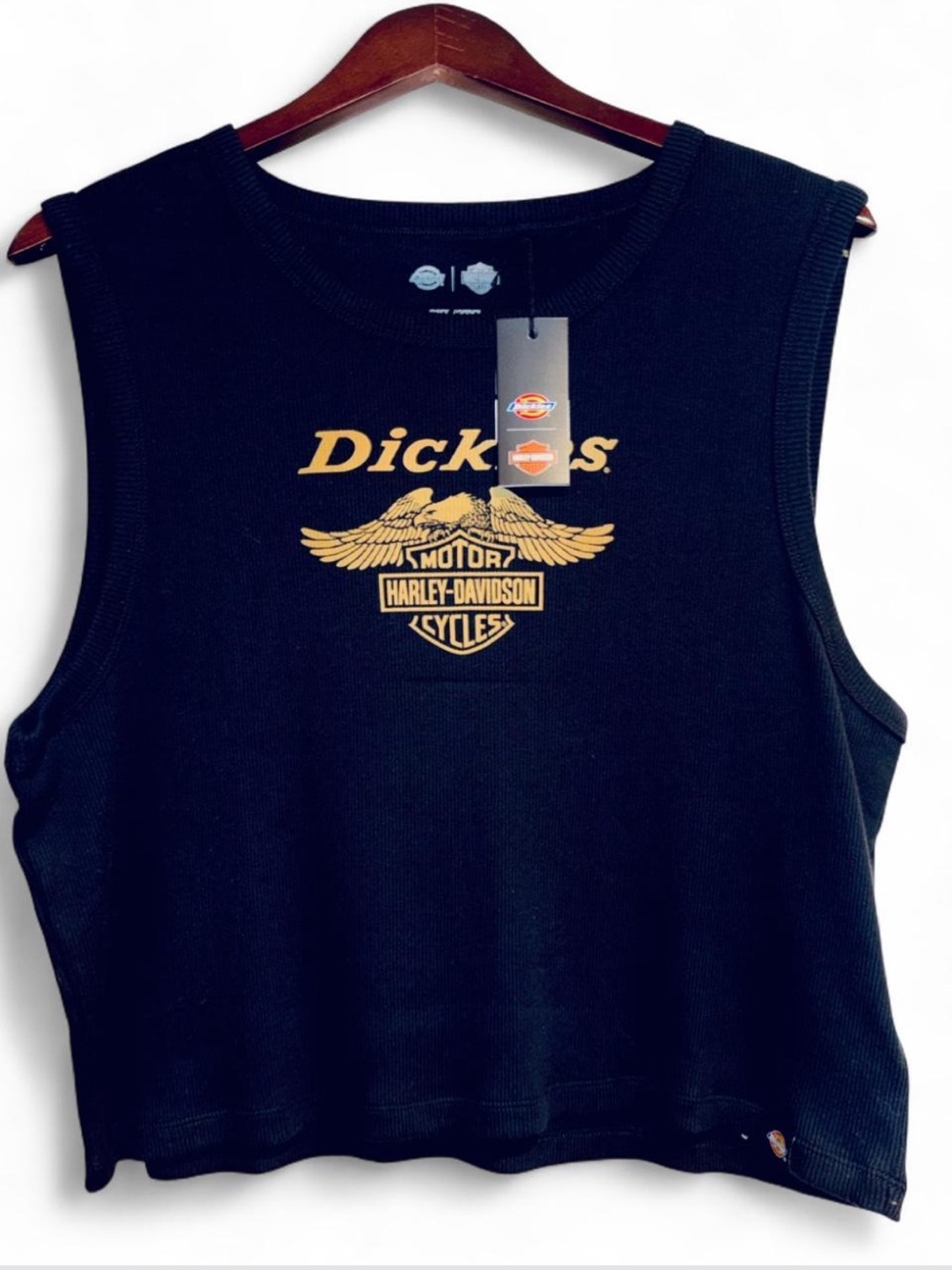 Harley-Davidson Black Tank with Gold Logo